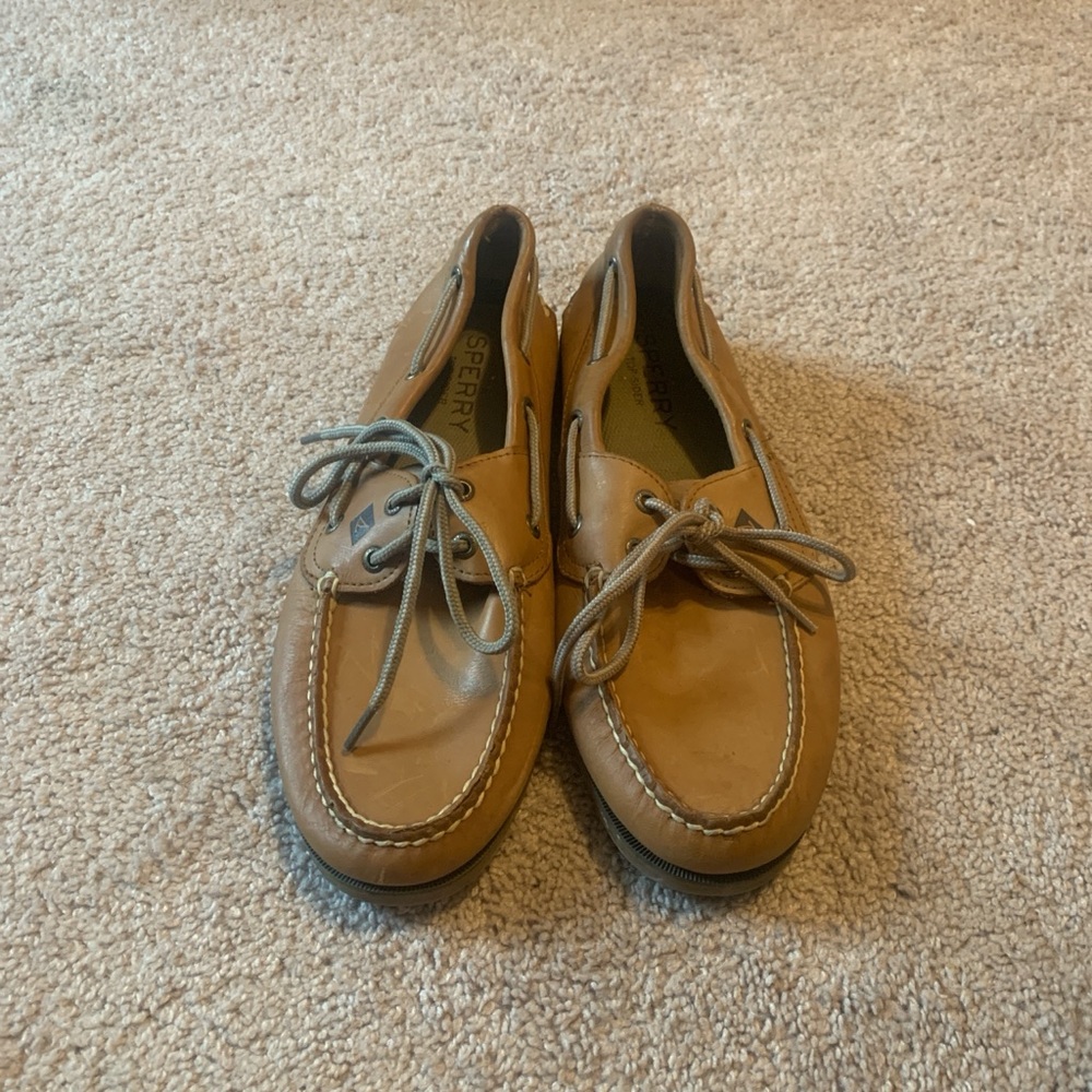 Sperry Men's Tan Leather Boat Shoes